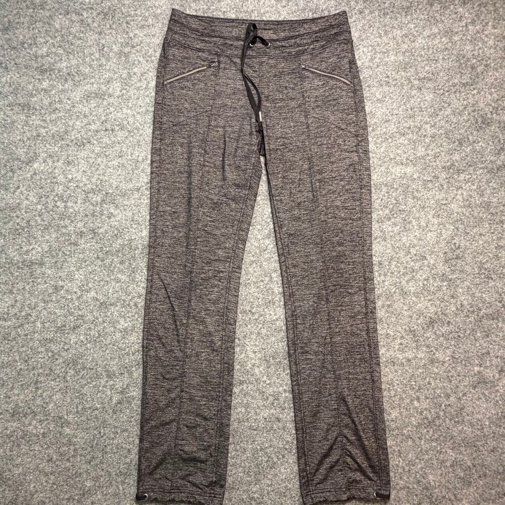 Athleta Metro Slouch Pants Women Heathered Black Drawstring Hem‎ Size Small